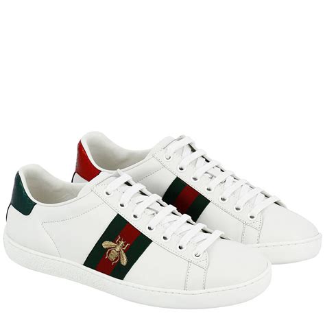 gucci white shors|white gucci sneakers women's.